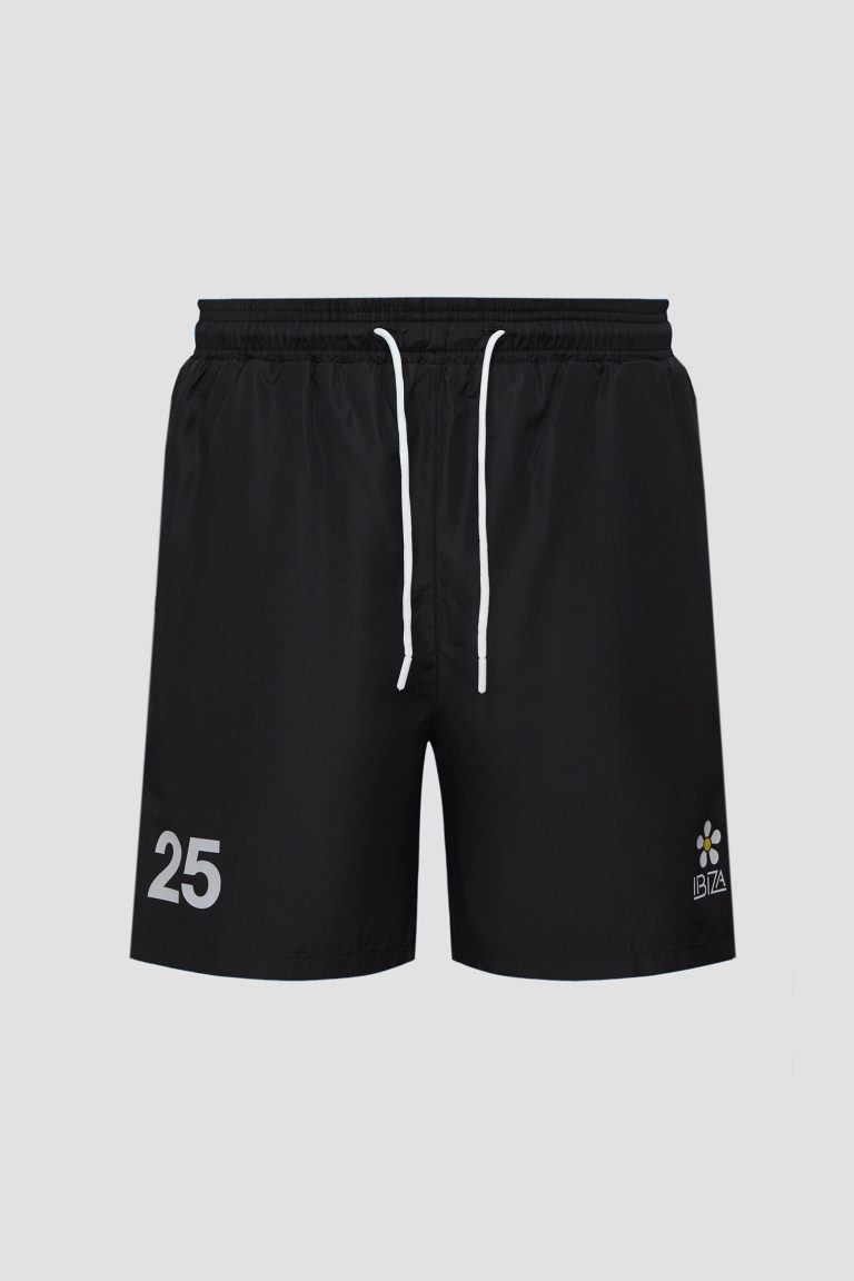 Men's black swim shorts
